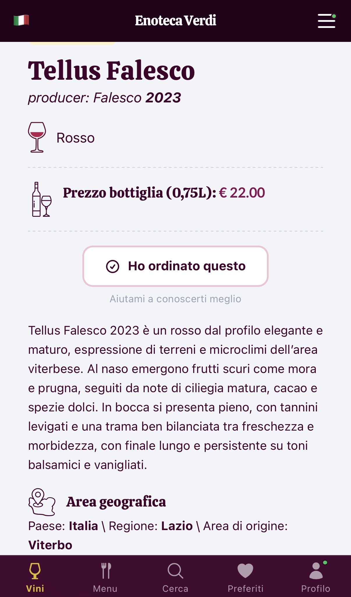 dettaglio vino